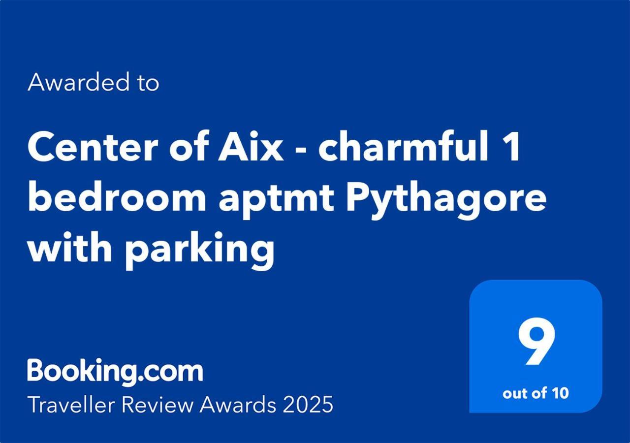 Centre D'Aix - Charmant Appartement 1 Chambre Pythagore Avec Parking Aix-en-Provence Buitenkant foto